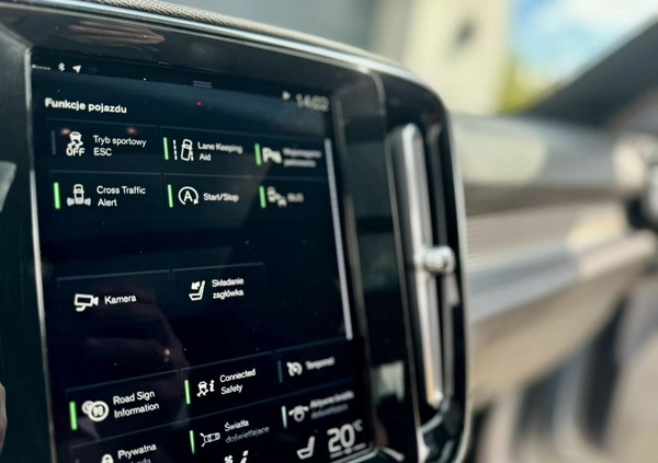 Volvo XC 40 cena 135000 przebieg: 41245, rok produkcji 2021 z Orzysz małe 781